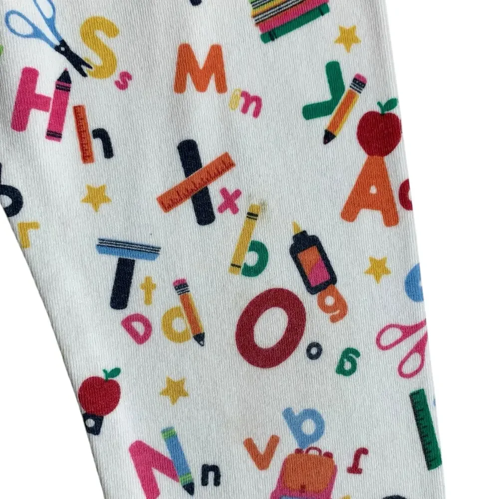Gymboree Alphabet Back to School Knit Leggings